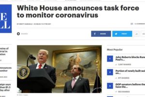 白宫成立应对新冠病毒特别小组 美卫生部长牵头缩略图