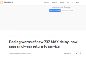 再推迟 波音宣布737MAX飞机停飞期再延长缩略图
