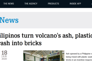 菲律宾“变废为宝”：火山灰变砖块用于建筑项目缩略图