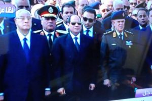 埃及总统塞西出席前总统穆巴拉克葬礼缩略图