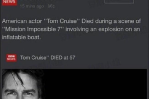 汤姆-克鲁斯意外身亡？别信！这个账号专造谣言缩略图