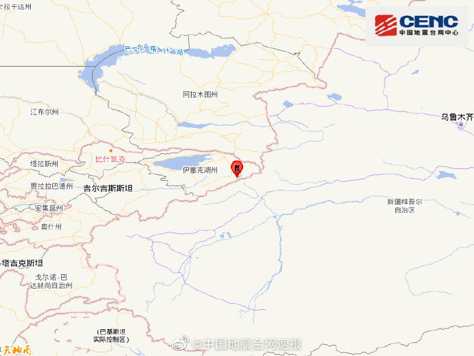 吉尔吉斯斯坦发生5.0级地震 震源深度15千米