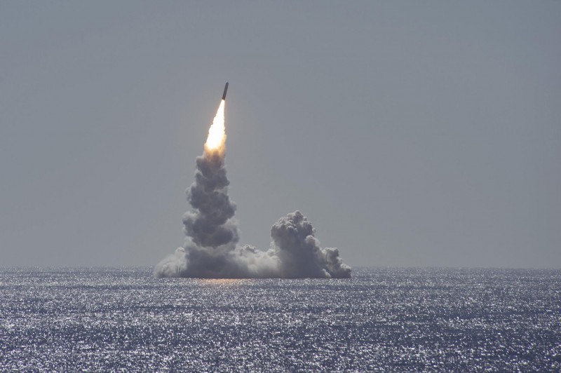 美国今年首次试射三叉戟II潜射弹道导弹 画面曝光
