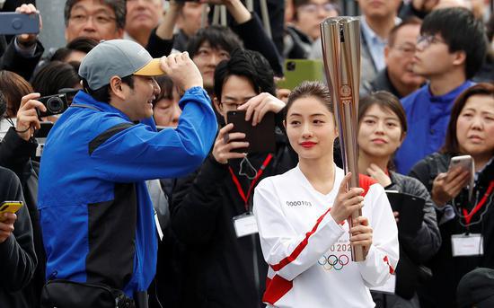 东京奥运火炬手彩排 圣火将于3月26日开始传递