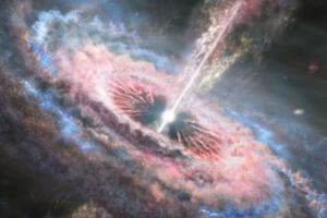 外媒：天文学家用哈勃望远镜捕捉到“海啸”类星体缩略图