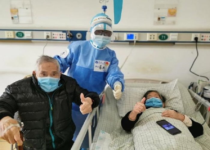 98岁浙江籍天文学家韩天芑以及85岁妻子已经治愈新冠肺炎出院