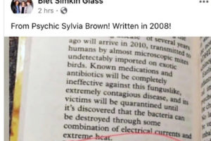 美国名媛金卡戴珊PO出灵媒Sylvia Brown在2008年预言2020将会爆发致命肺炎书籍缩略图