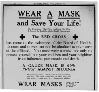 现在的美国让人想起1918年大流感