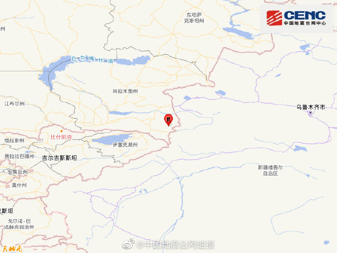 哈萨克斯坦发生4.0级地震，震源深度15千米