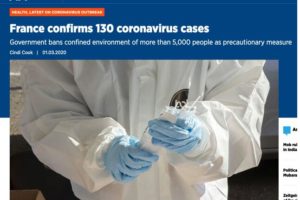法国2名市长感染新冠病毒 该国已累计确诊超百例缩略图