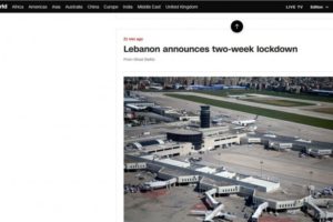 黎巴嫩宣布关闭机场、边境及港口，为期两周缩略图