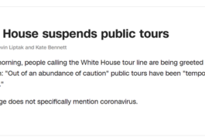 美国白宫暂停对公众开放缩略图