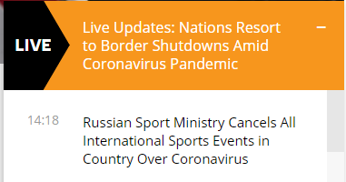 俄罗斯取消境内所有国际体育赛事