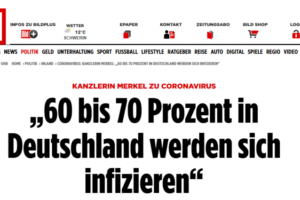 默克尔警告：60%-70%在德国的人将感染新冠病毒缩略图