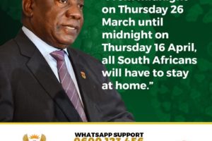 南非将在全国范围实施为期21天的封锁缩略图