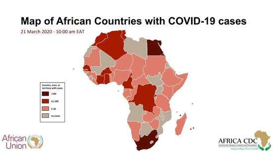 非洲确诊破1000例，涉41个国家和地区