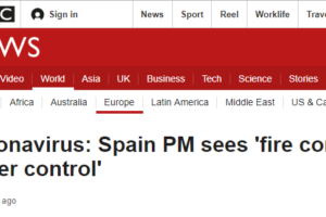 西班牙首相暗示疫情逐渐稳定：“火势”开始得到控制缩略图