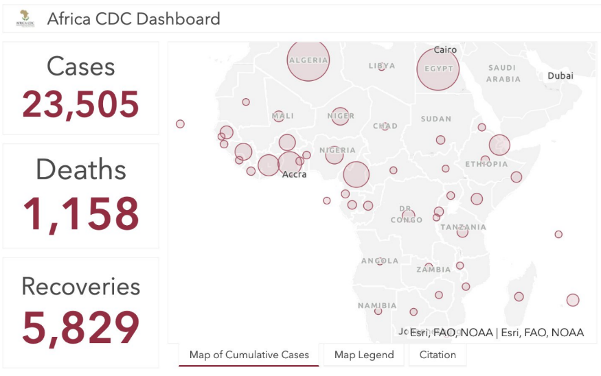 非洲疾控中心：非洲大陆一周内病例数增长率为54%