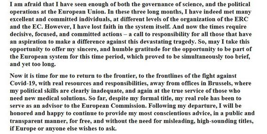 对体系失望 欧盟首席科学家、纳米医学先驱莫罗辞职