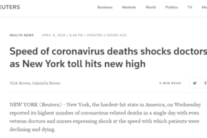 纽约州单日死亡779人！超过此前一天刚刚刷新的记录缩略图