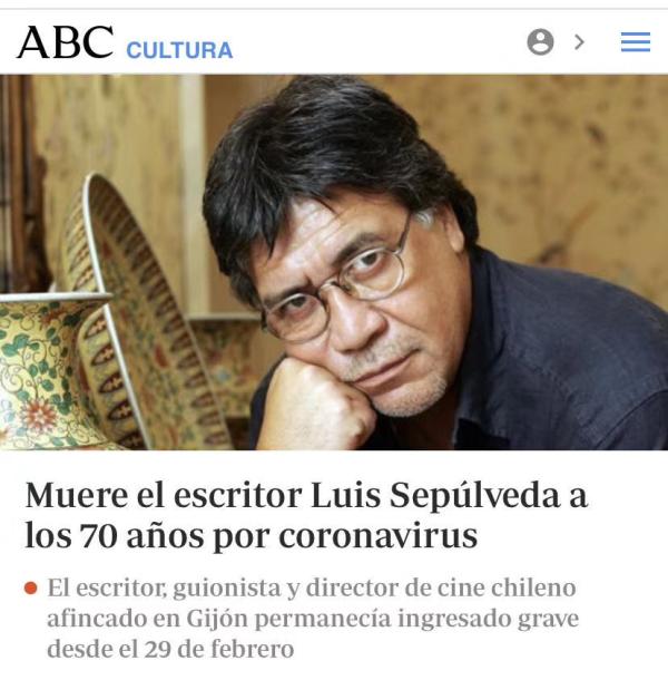 智利作家塞普尔维达因感染新冠肺炎病逝，终年70岁