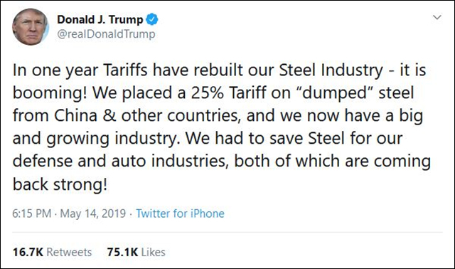特朗普想保护的美国钢铁业，开工率骤降至56.1％