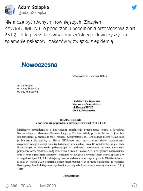 波兰执政党违反防疫规定引发民众不满