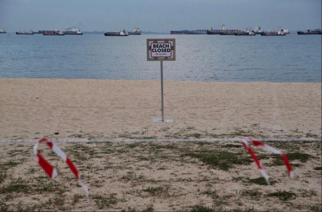 新加坡关闭所有海滩 违反防疫措施首次罚款300新元