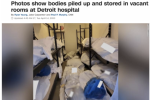 不是谣传！美国一医院发布一组堆放尸体的恐怖照片缩略图