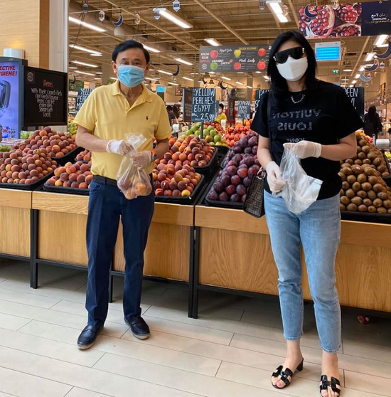 迪拜因疫情宵禁 泰前总理英拉他信兄妹约在超市相会