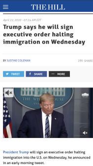 又拿移民当替罪羊？特朗普暂停移民入境遭抨击