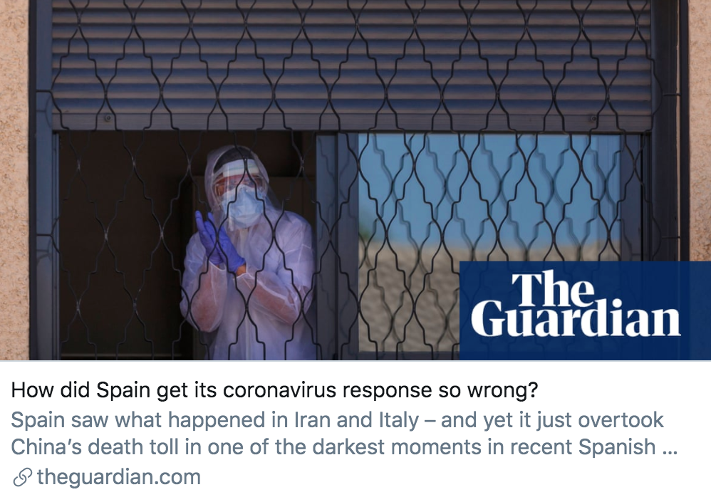 确诊病例数超14万，西班牙成欧洲疫情新“震中”